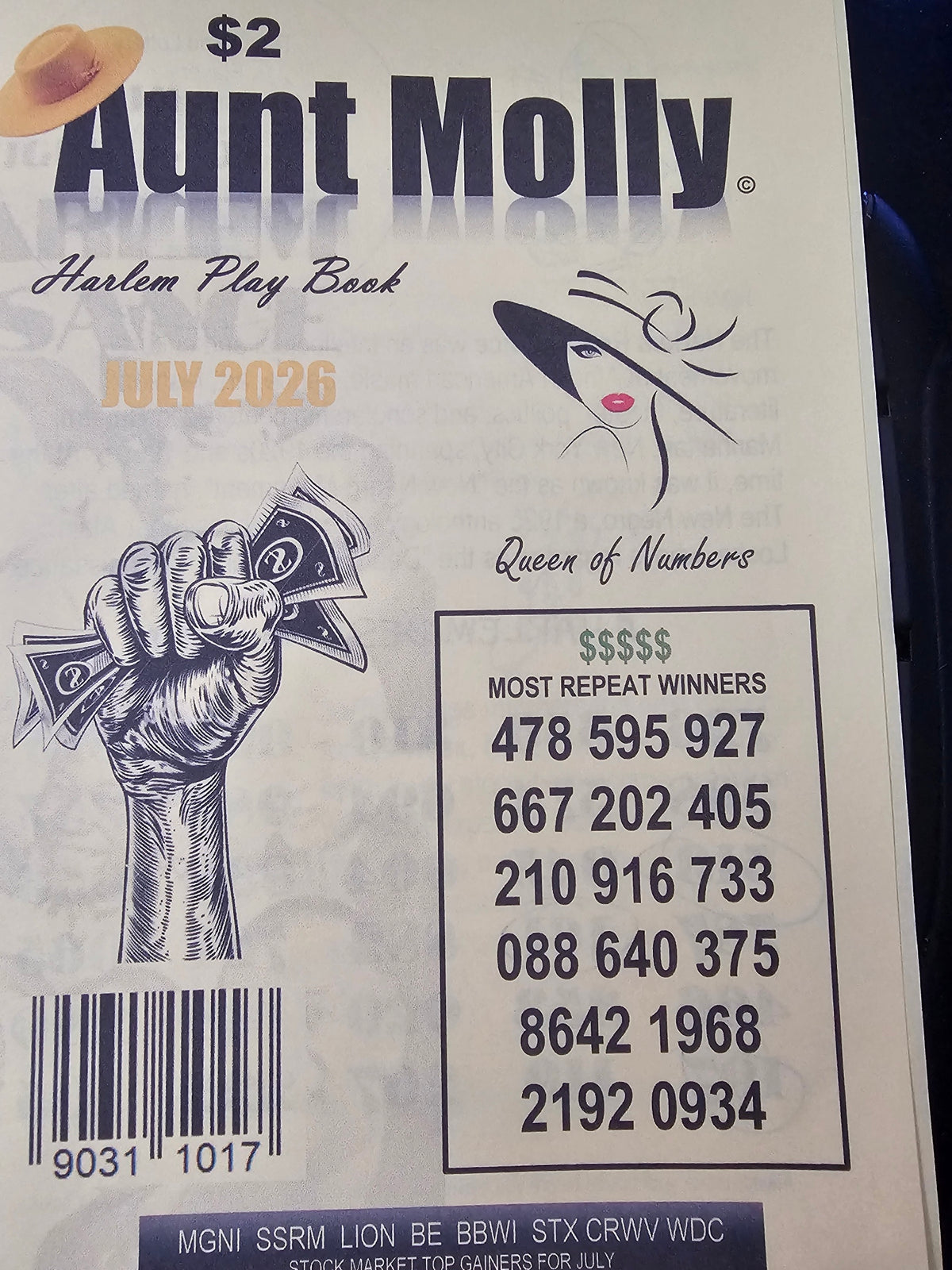 AUNT MOLLY - Harlem Play Book