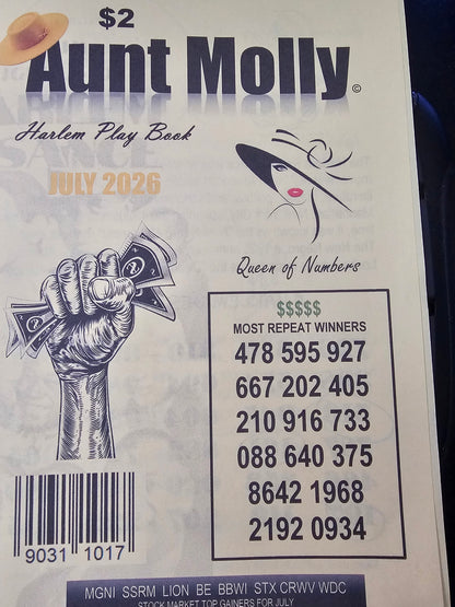AUNT MOLLY - Harlem Play Book